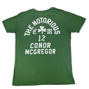 Roots of Fight UFC Conor McGregor The Notorious CHAMP IRL T-Shirt Green Size XL